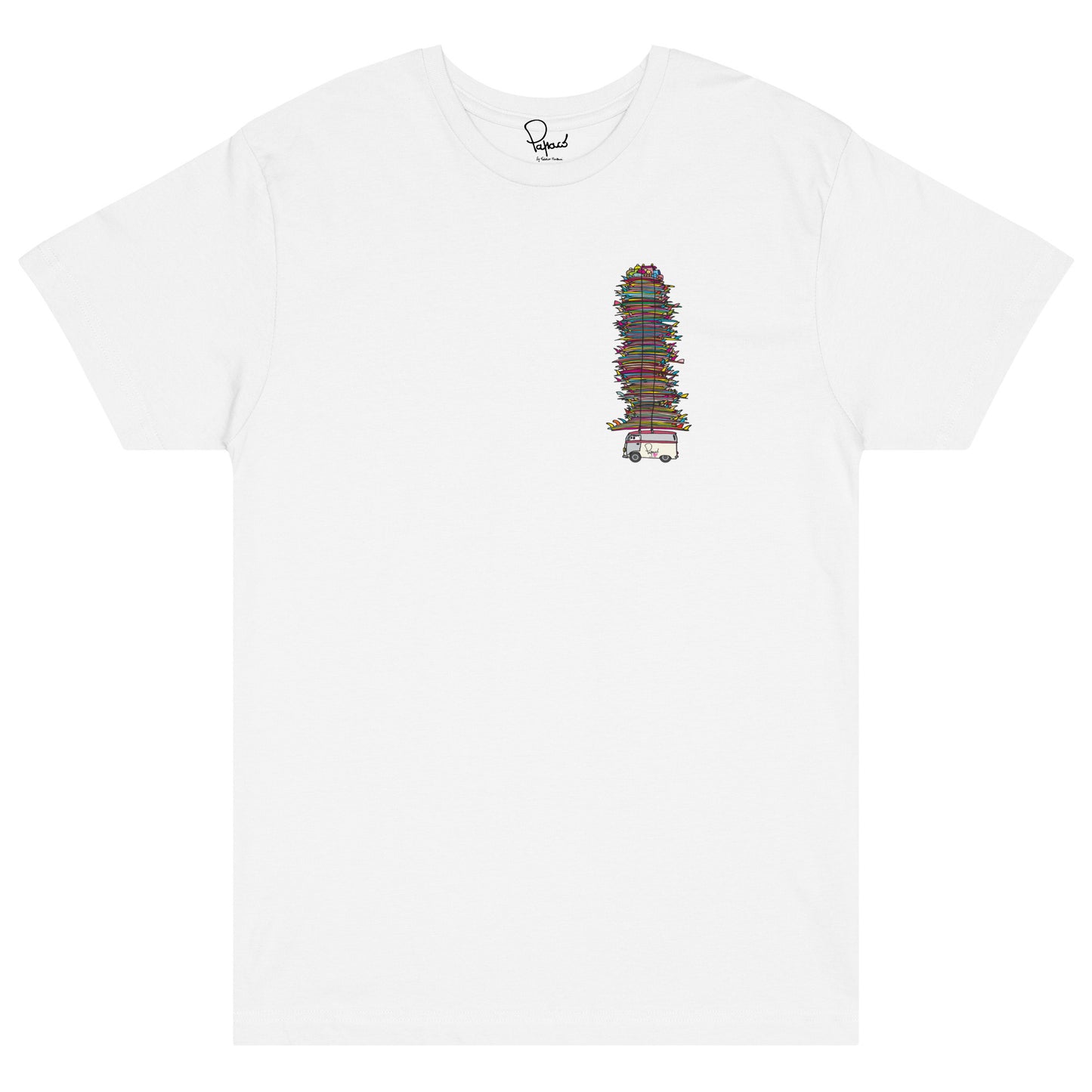 Whity Van Surf Heart Print T Shirt