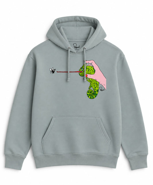 Ettore the Chameleon Spray Hoodie
