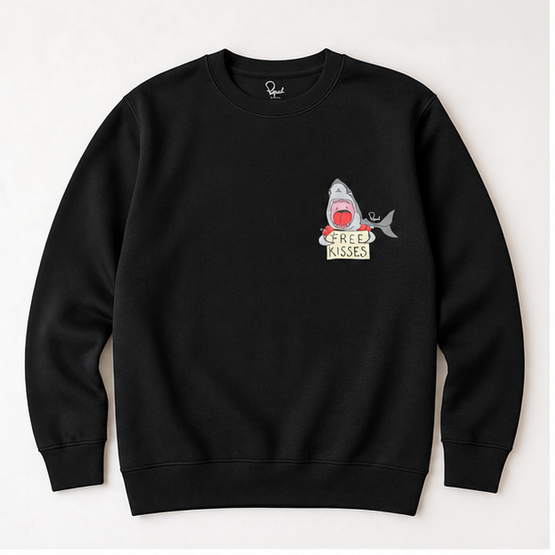 Sweatshirt Shark Bobo Free Kisses
