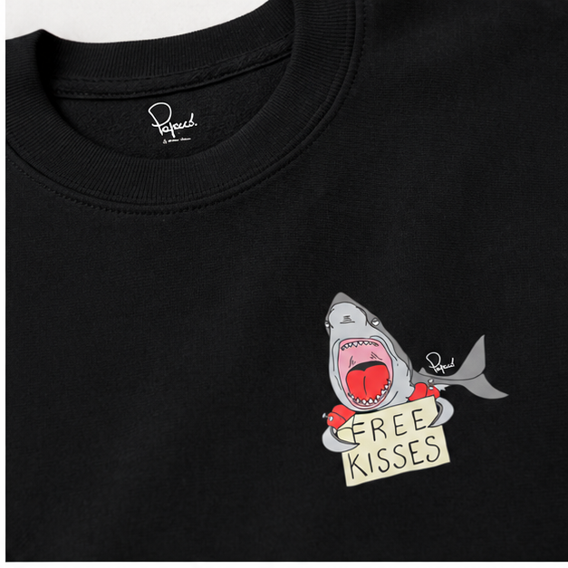 Sweatshirt Shark Bobo Free Kisses