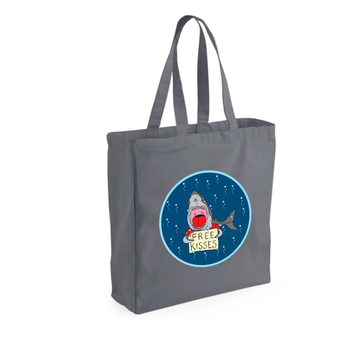 Tote Bag Shark Bobo Free Kisses