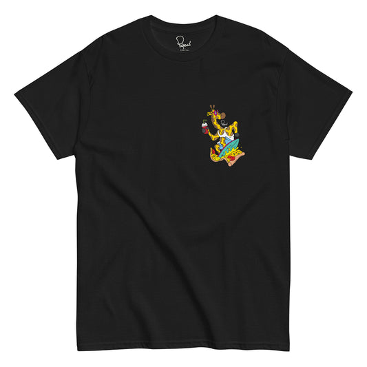 T Shirt Giraffe Peggy Long Heart Print