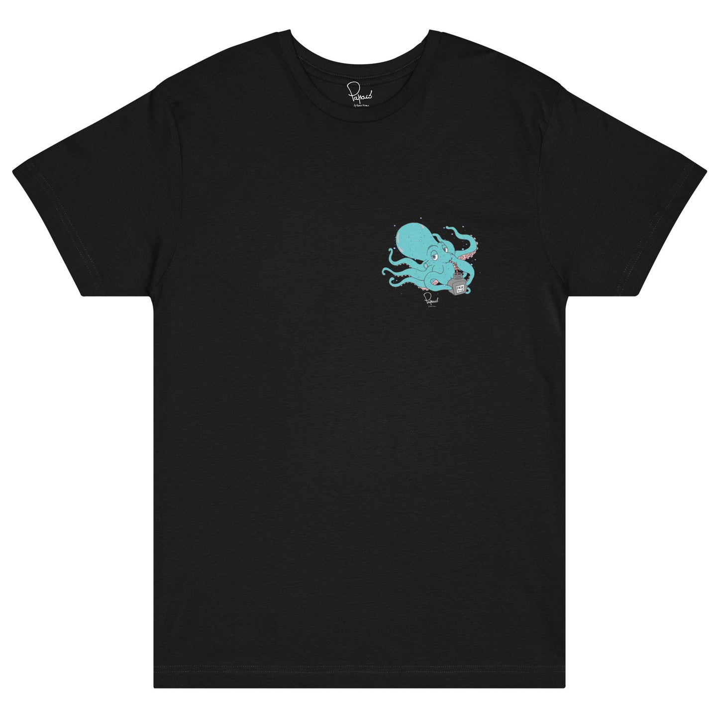 Octopus Gustavo Ink Juice Heart Print T Shirt