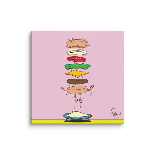 Canvas stampa digitale L' Hamburger salterino