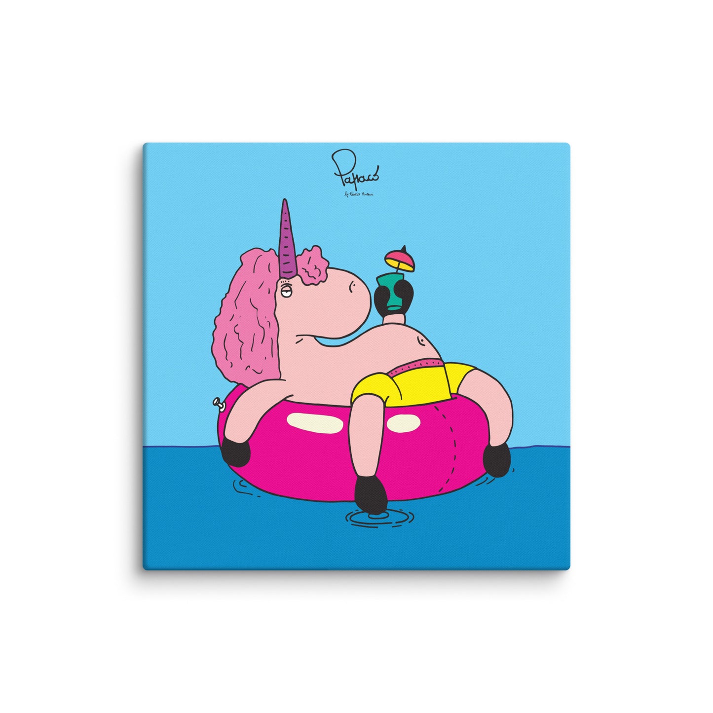 Canvas stampa digitale L' Uniporca "Tina" in Relax