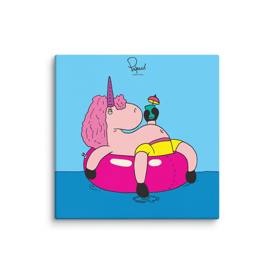 Canvas stampa digitale L' Uniporca "Tina" in Relax