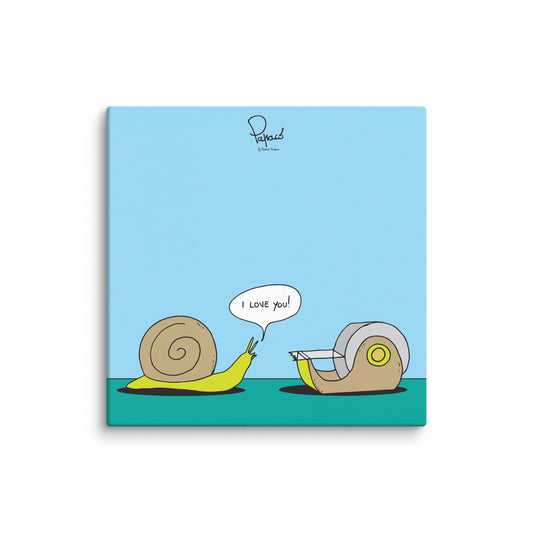 Canvas stampa digitale La Lumaca innamorata Sissy