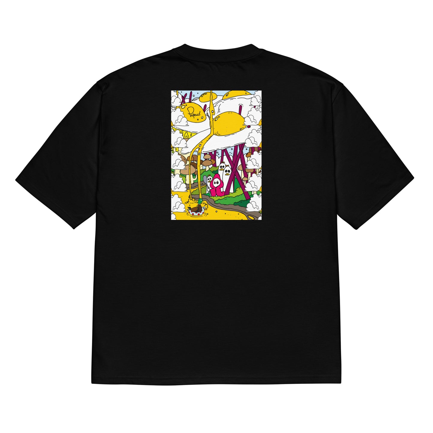 T Shirt Il Pianeta degli Alberi uovo Back Painting