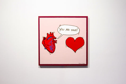Quadro dipinto a mano You are fake